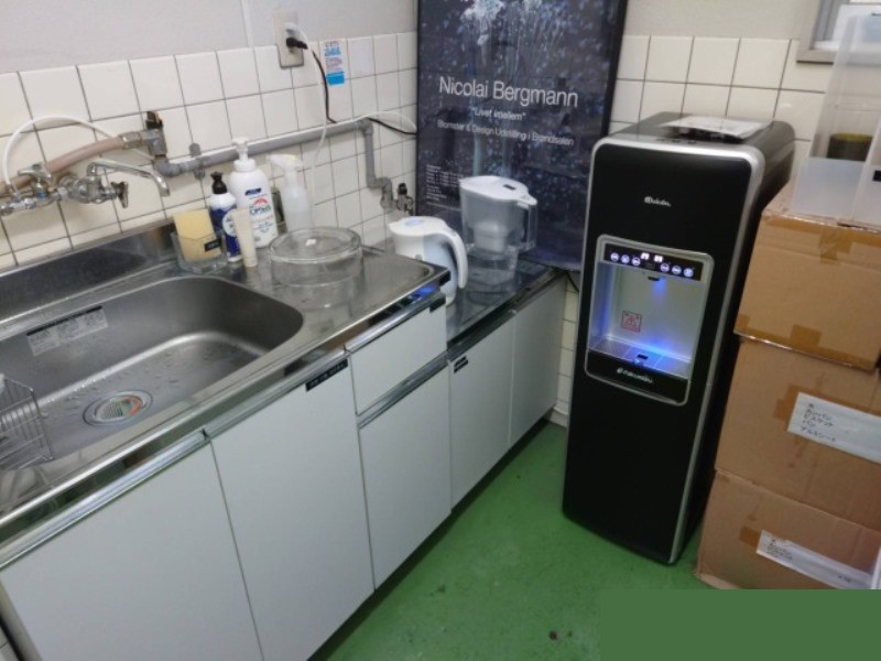 東京都大田区の企業オフィスに設置した水道直結ウォーターサーバー